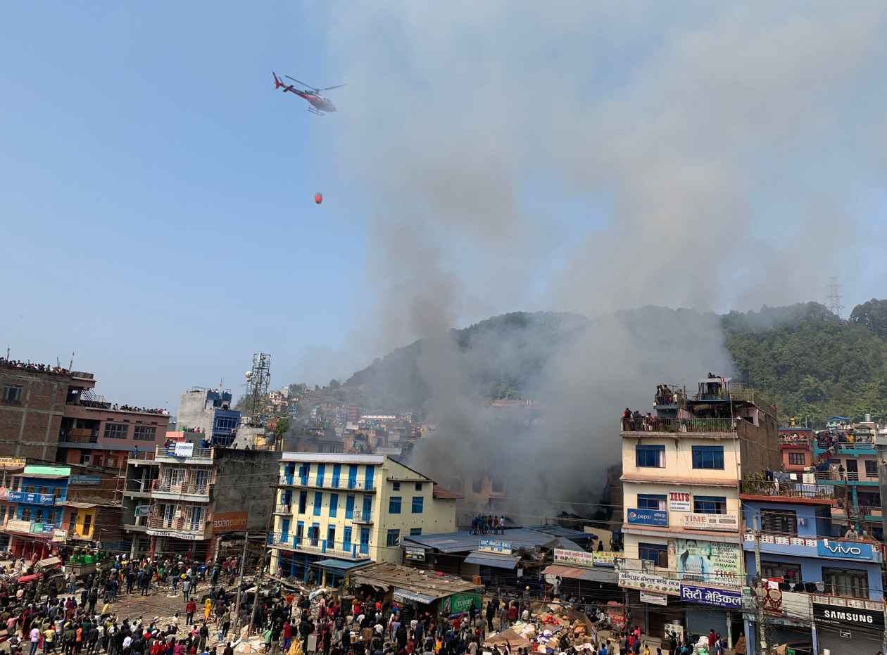 चार घण्टापछि आगलागी नियन्त्रणमा, क्षतिको विवरण आउन बाँकी