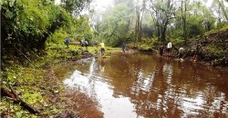  वन्यजन्तुका लागि सामुदायिक वनमा पोखरी