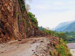 भेरी करिडोरको रिम्नामा सडक अवरुद्ध