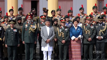  राष्ट्रपति पौडेलसँग भारत, भूटान र माल्दिभ्सका एनसिसी प्रतिनिधिको शिष्टाचार भेट